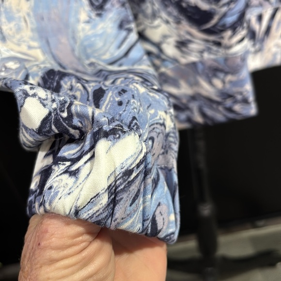 Cable & Gauge long sleeve pullover,super soft,stretch sweatshirt,marble print - Picture 5 of 11